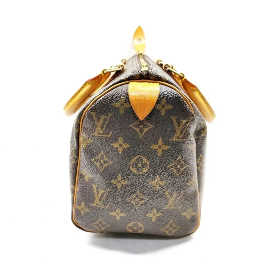 Louis Vuitton LV Hand Bag Speedy 25 Brown Monogram 740-052125